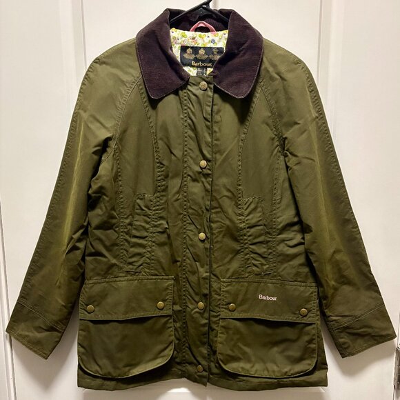 Barbour Women’s Classic Waxed Beadnell Jacket - Picture 1 of 8